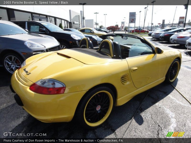 Speed Yellow / Black 2003 Porsche Boxster S