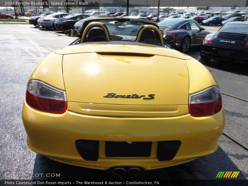 Speed Yellow / Black 2003 Porsche Boxster S