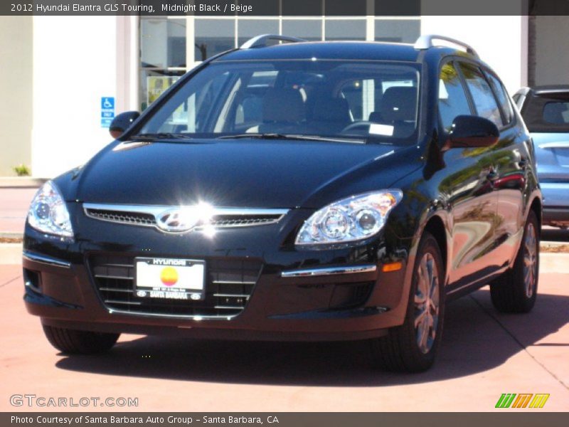 Midnight Black / Beige 2012 Hyundai Elantra GLS Touring