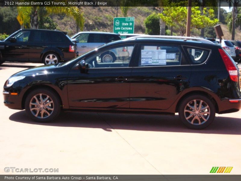 Midnight Black / Beige 2012 Hyundai Elantra GLS Touring