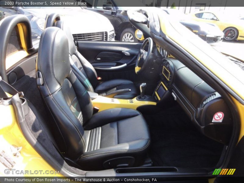 Speed Yellow / Black 2003 Porsche Boxster S