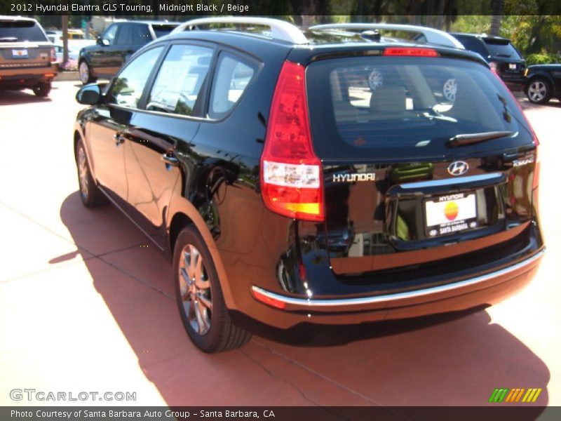 Midnight Black / Beige 2012 Hyundai Elantra GLS Touring