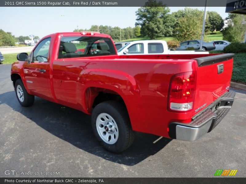 Fire Red / Dark Titanium 2011 GMC Sierra 1500 Regular Cab