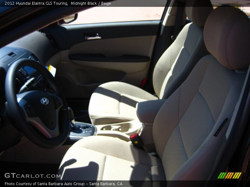 Midnight Black / Beige 2012 Hyundai Elantra GLS Touring