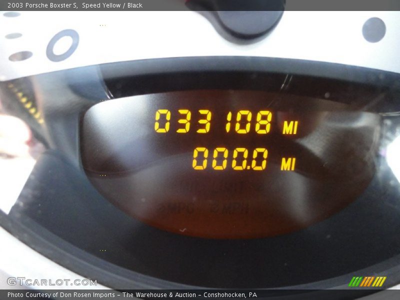 Speed Yellow / Black 2003 Porsche Boxster S