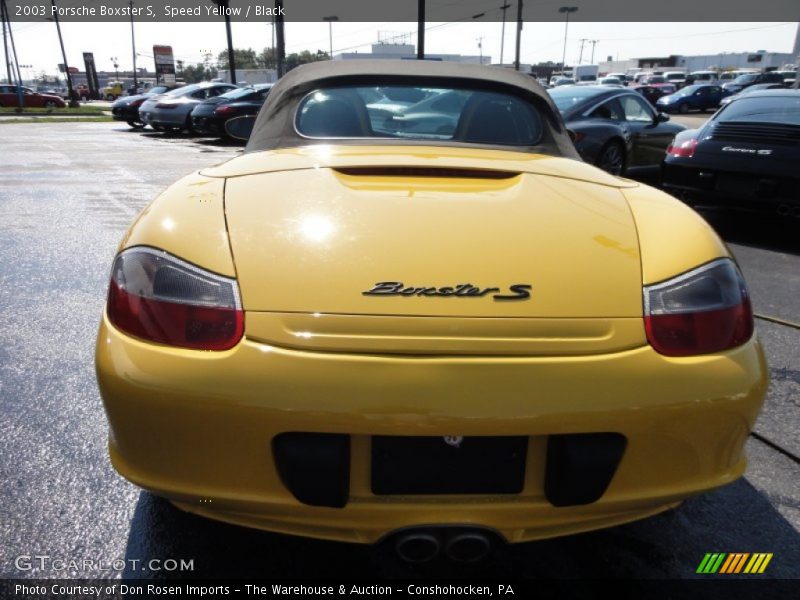 Speed Yellow / Black 2003 Porsche Boxster S