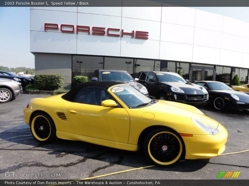 Speed Yellow / Black 2003 Porsche Boxster S