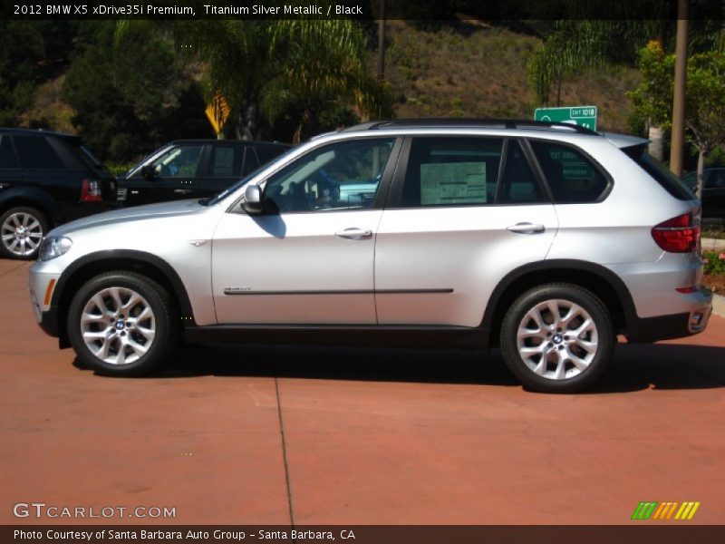 Titanium Silver Metallic / Black 2012 BMW X5 xDrive35i Premium