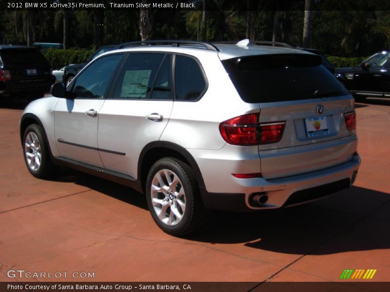 Titanium Silver Metallic / Black 2012 BMW X5 xDrive35i Premium