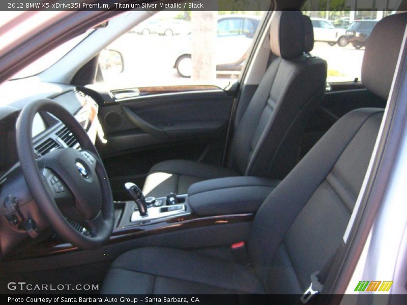 Titanium Silver Metallic / Black 2012 BMW X5 xDrive35i Premium