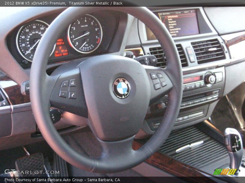 Titanium Silver Metallic / Black 2012 BMW X5 xDrive35i Premium