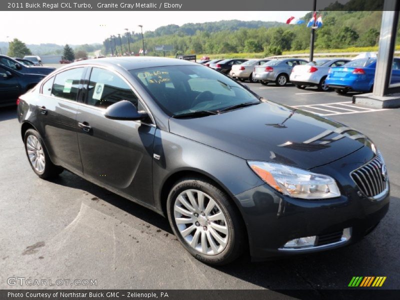 Granite Gray Metallic / Ebony 2011 Buick Regal CXL Turbo