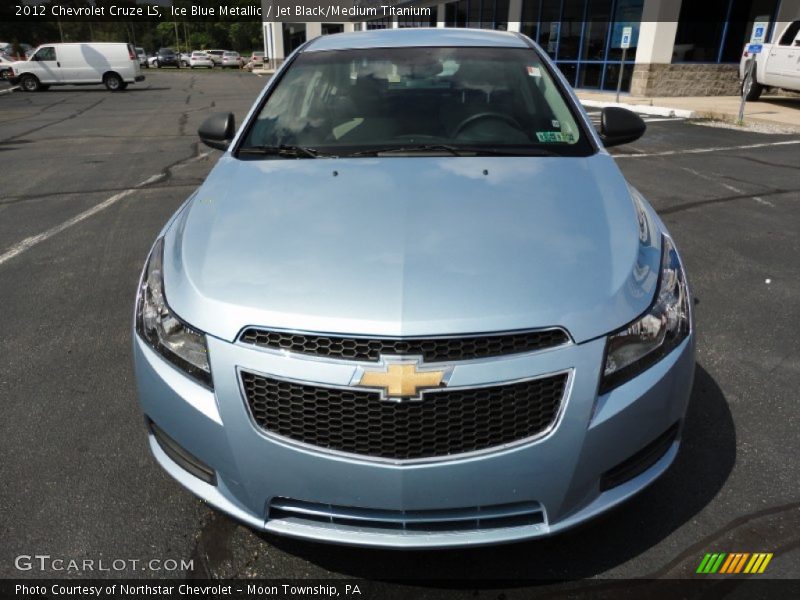 Ice Blue Metallic / Jet Black/Medium Titanium 2012 Chevrolet Cruze LS