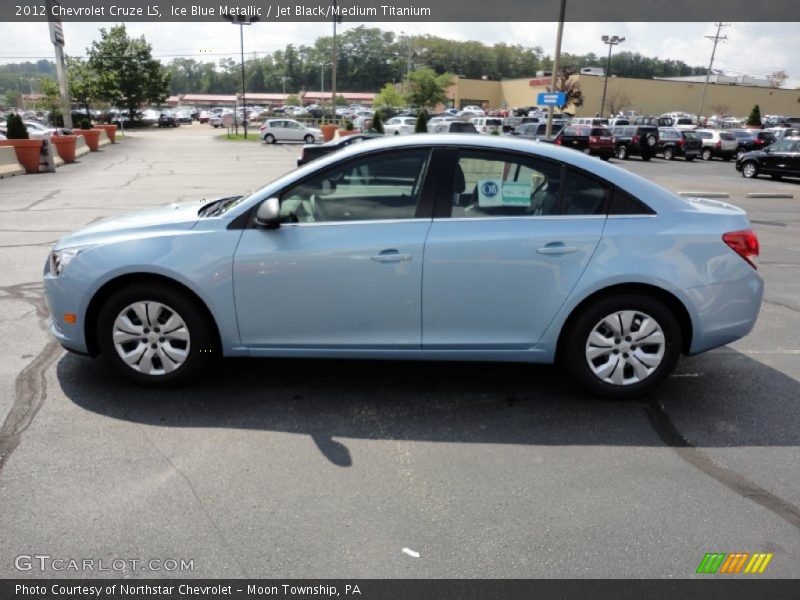 Ice Blue Metallic / Jet Black/Medium Titanium 2012 Chevrolet Cruze LS