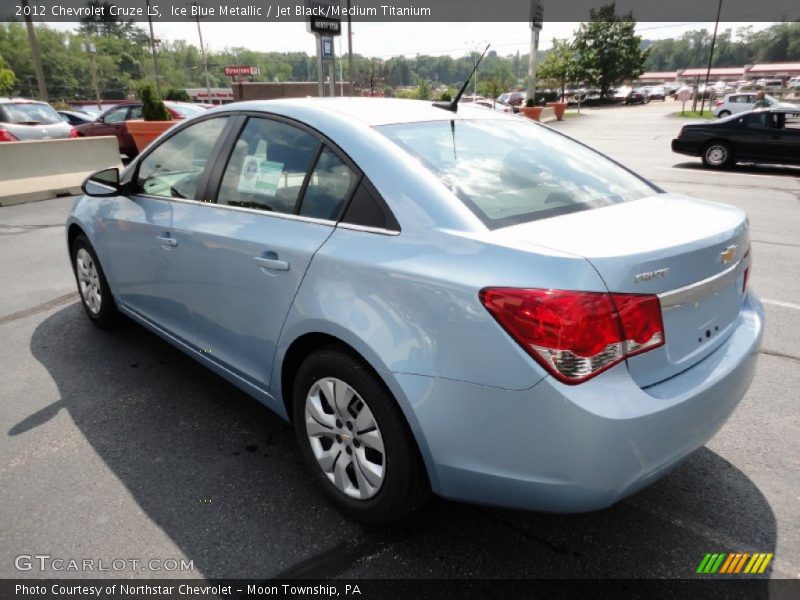Ice Blue Metallic / Jet Black/Medium Titanium 2012 Chevrolet Cruze LS