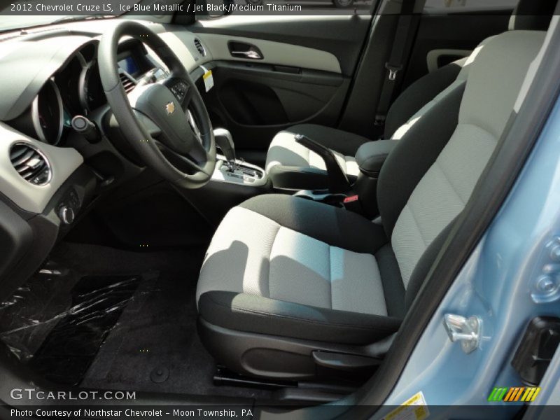 Ice Blue Metallic / Jet Black/Medium Titanium 2012 Chevrolet Cruze LS