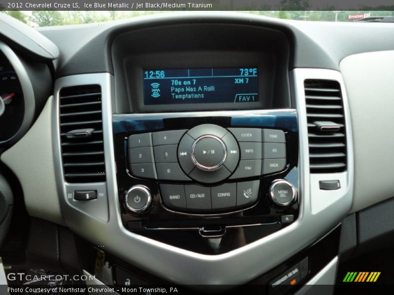 Ice Blue Metallic / Jet Black/Medium Titanium 2012 Chevrolet Cruze LS