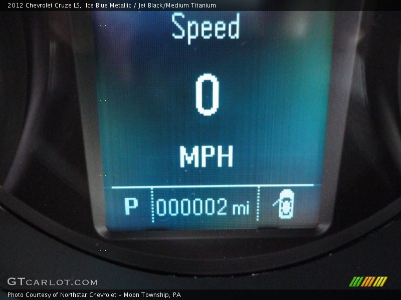 Ice Blue Metallic / Jet Black/Medium Titanium 2012 Chevrolet Cruze LS