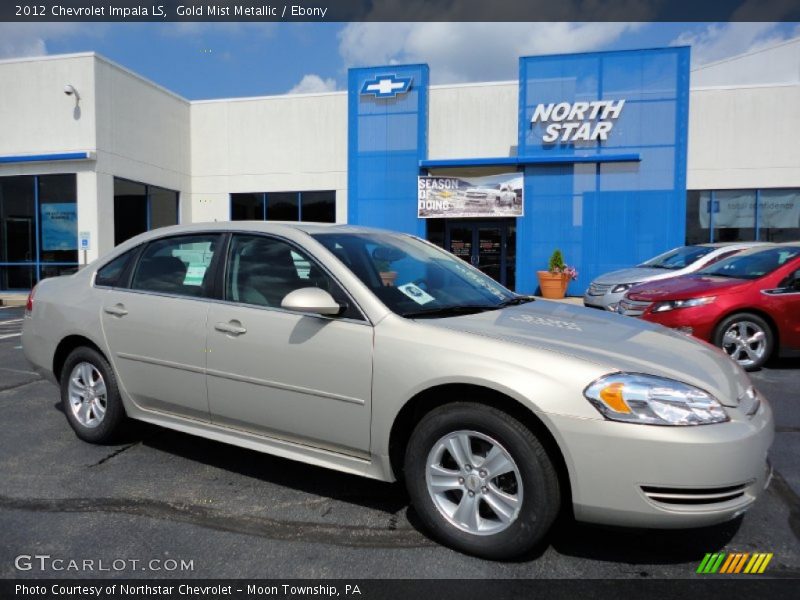 Gold Mist Metallic / Ebony 2012 Chevrolet Impala LS