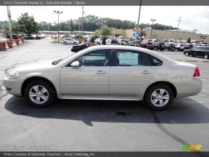 Gold Mist Metallic / Ebony 2012 Chevrolet Impala LS