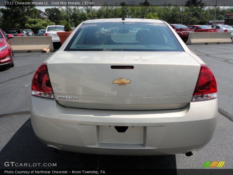 Gold Mist Metallic / Ebony 2012 Chevrolet Impala LS