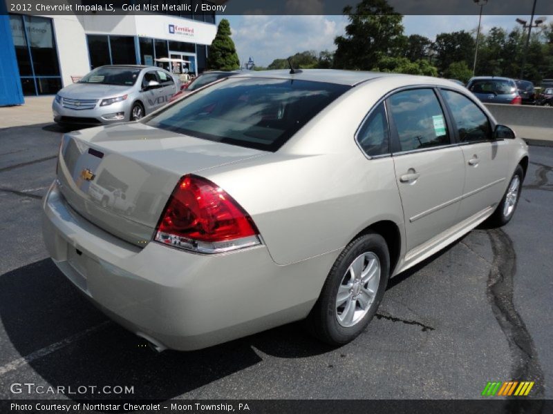 Gold Mist Metallic / Ebony 2012 Chevrolet Impala LS
