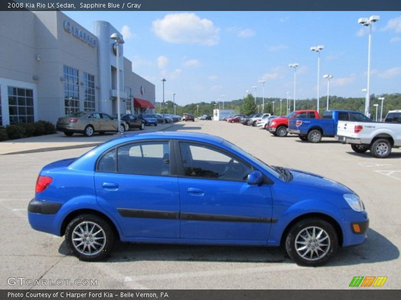 Sapphire Blue / Gray 2008 Kia Rio LX Sedan