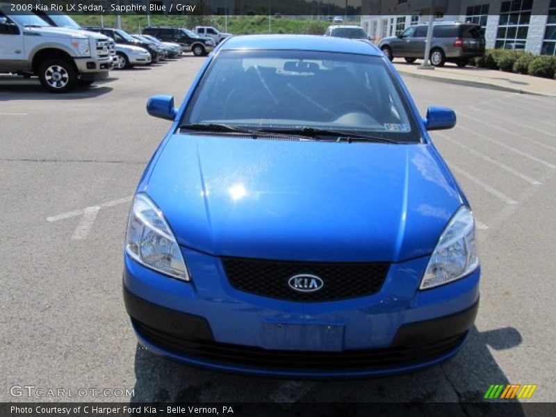 Sapphire Blue / Gray 2008 Kia Rio LX Sedan