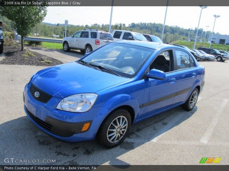 Sapphire Blue / Gray 2008 Kia Rio LX Sedan