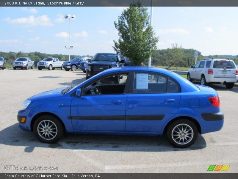 Sapphire Blue / Gray 2008 Kia Rio LX Sedan