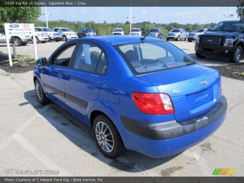 Sapphire Blue / Gray 2008 Kia Rio LX Sedan