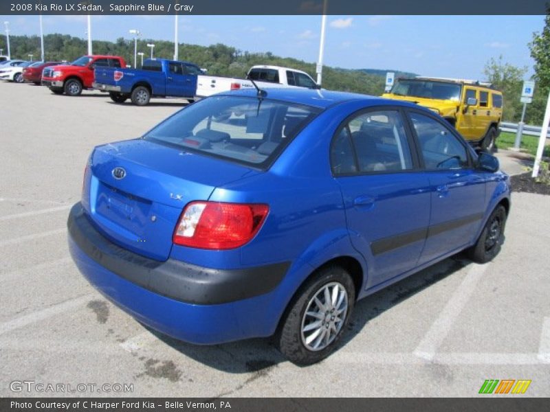 Sapphire Blue / Gray 2008 Kia Rio LX Sedan