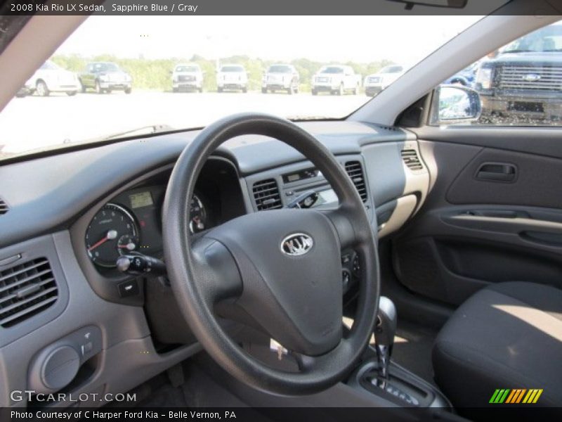 Sapphire Blue / Gray 2008 Kia Rio LX Sedan