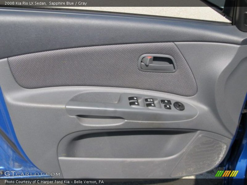Sapphire Blue / Gray 2008 Kia Rio LX Sedan