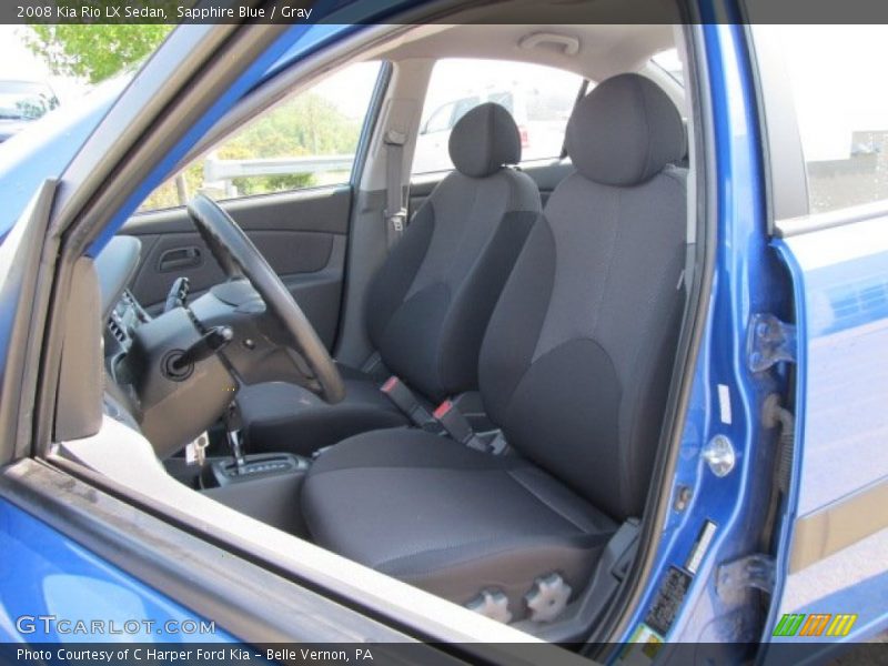 Sapphire Blue / Gray 2008 Kia Rio LX Sedan