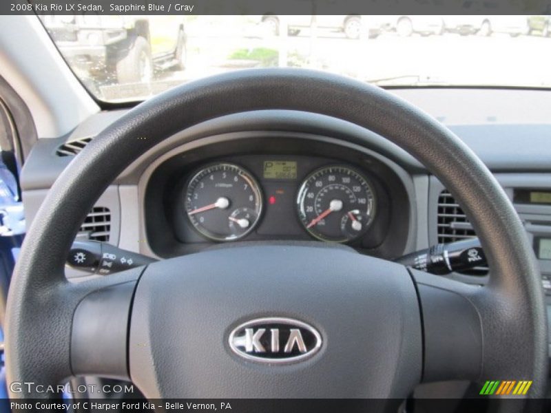 Sapphire Blue / Gray 2008 Kia Rio LX Sedan