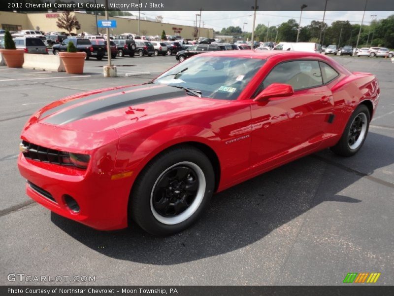 Victory Red / Black 2012 Chevrolet Camaro LS Coupe