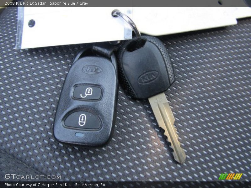 Sapphire Blue / Gray 2008 Kia Rio LX Sedan