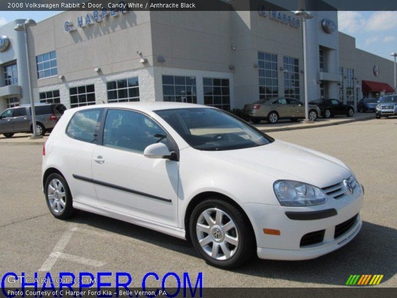 Candy White / Anthracite Black 2008 Volkswagen Rabbit 2 Door