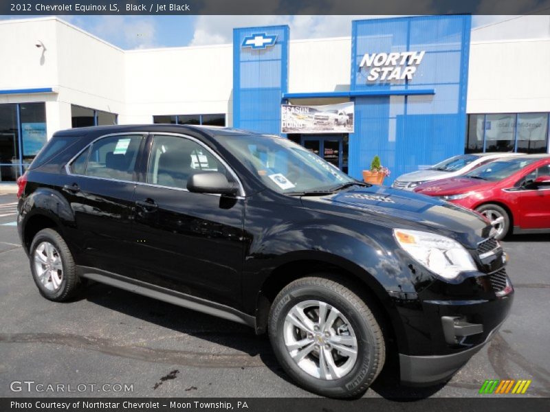 Black / Jet Black 2012 Chevrolet Equinox LS