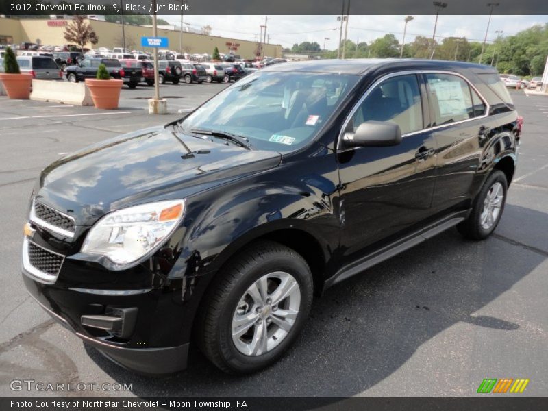 Black / Jet Black 2012 Chevrolet Equinox LS