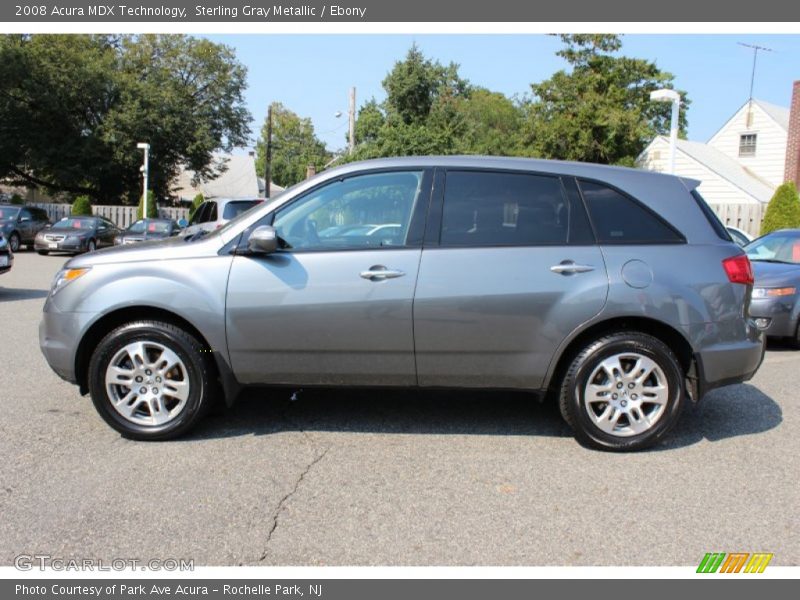 Sterling Gray Metallic / Ebony 2008 Acura MDX Technology