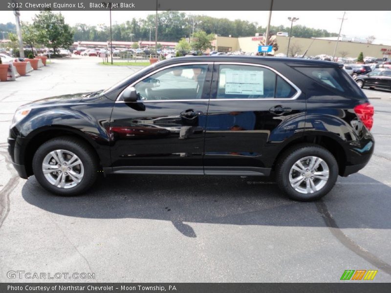 Black / Jet Black 2012 Chevrolet Equinox LS
