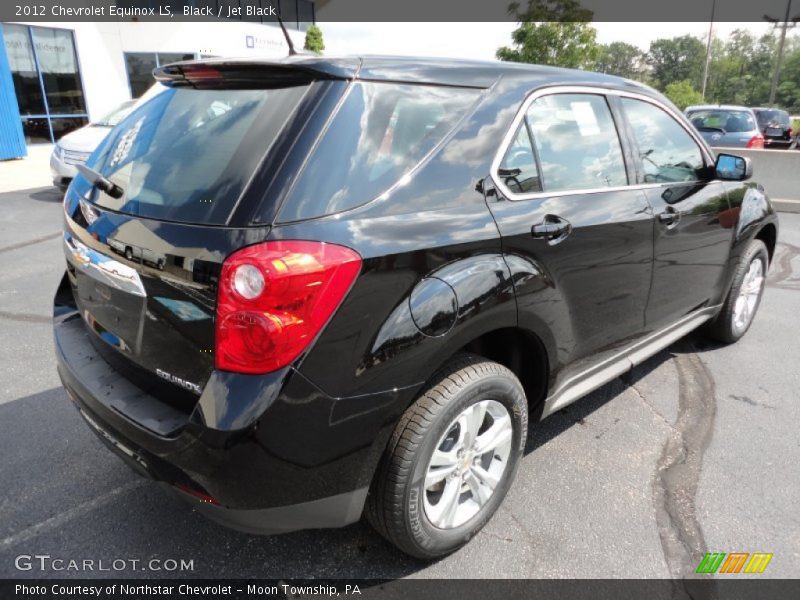 Black / Jet Black 2012 Chevrolet Equinox LS