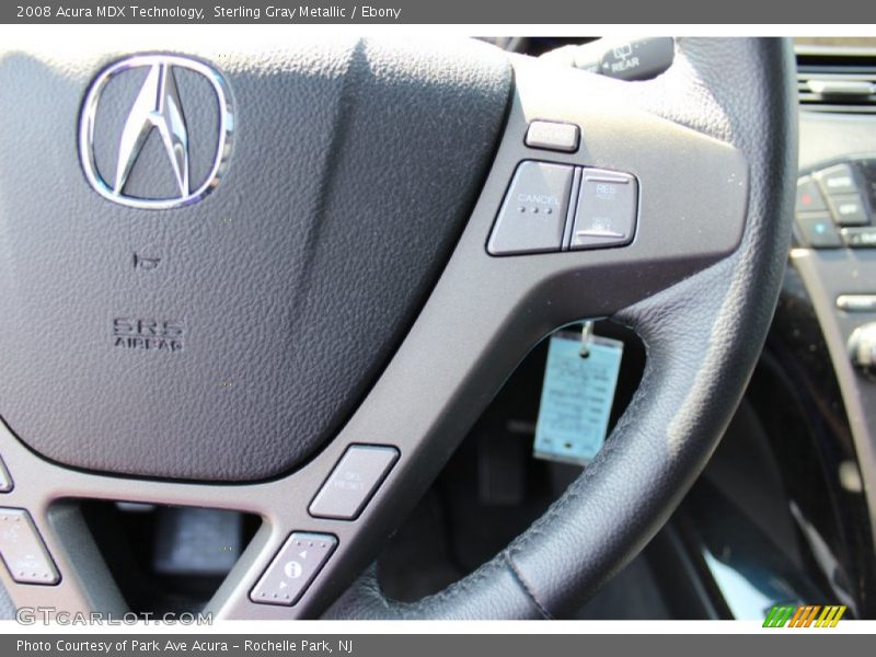 Sterling Gray Metallic / Ebony 2008 Acura MDX Technology