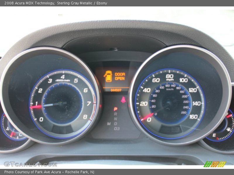 Sterling Gray Metallic / Ebony 2008 Acura MDX Technology