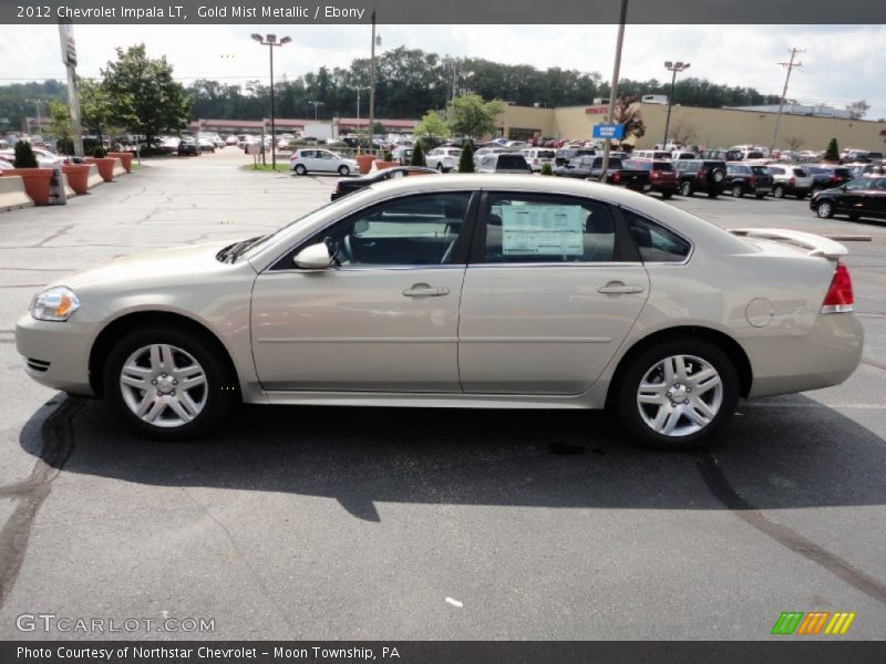 Gold Mist Metallic / Ebony 2012 Chevrolet Impala LT