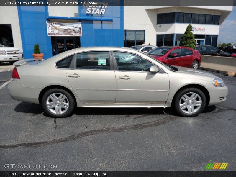 Gold Mist Metallic / Ebony 2012 Chevrolet Impala LT