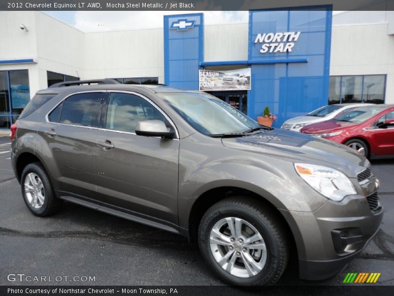 Mocha Steel Metallic / Jet Black 2012 Chevrolet Equinox LT AWD