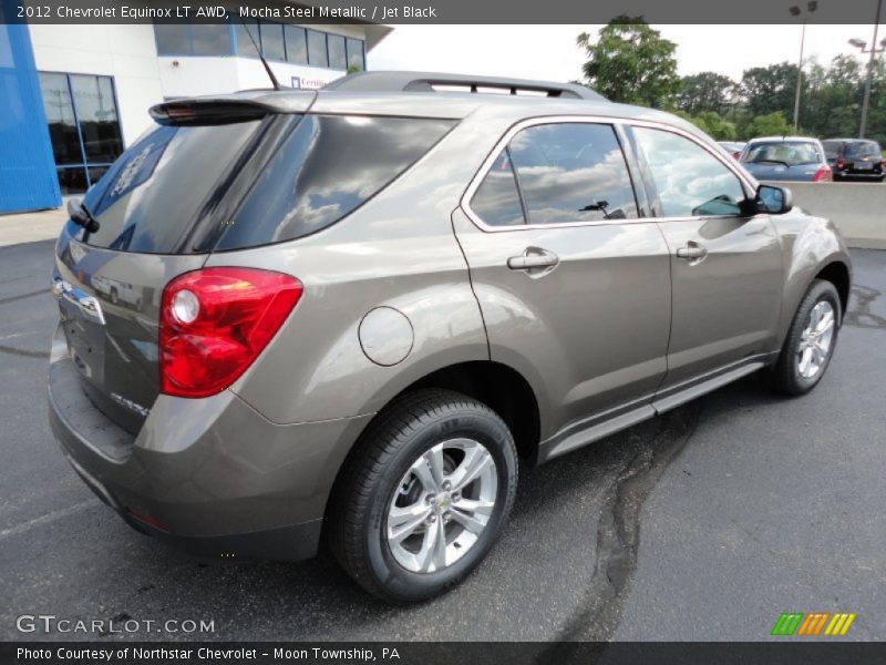 Mocha Steel Metallic / Jet Black 2012 Chevrolet Equinox LT AWD